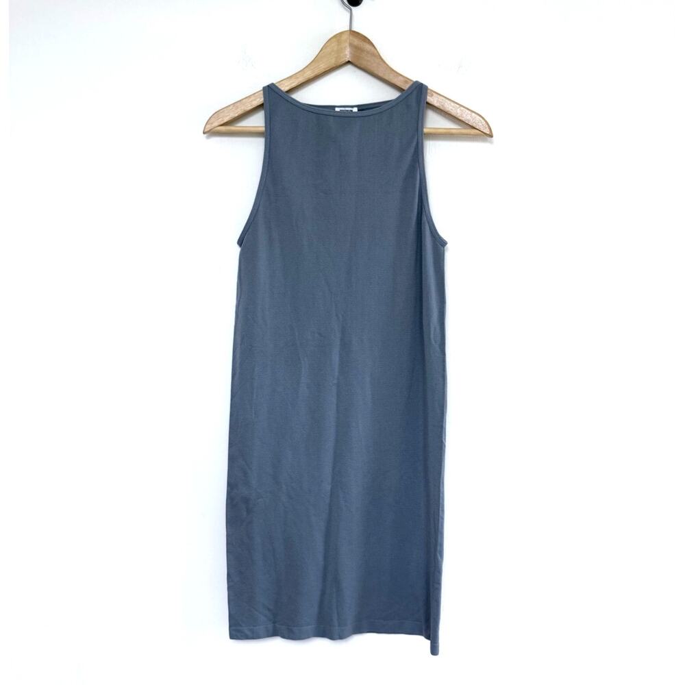 COTTON ON gray stretch sleeveless basic capsule mini dress